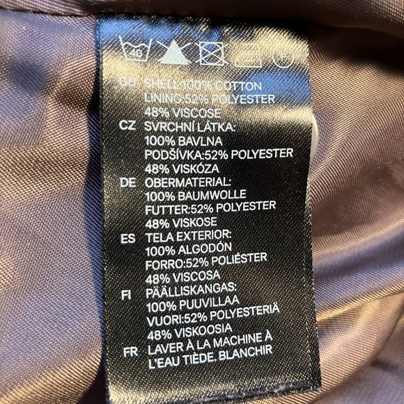 H&M Cotton Fit and Flare Floral Dress Sz 8 - Picture 3 of 8